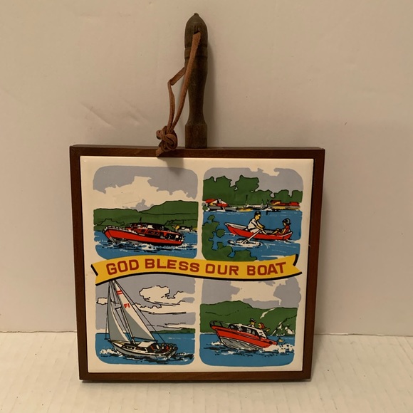 God Bless Our Boat Wall Hanging - Picture 3 of 6